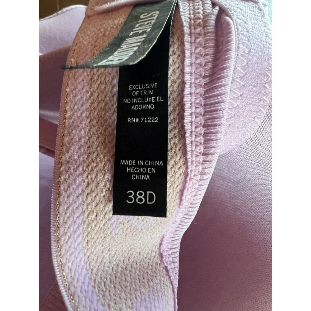 Steve Madden Bra 38 D 38D Pink Comfortable Wide Band Gently PreOwned‎